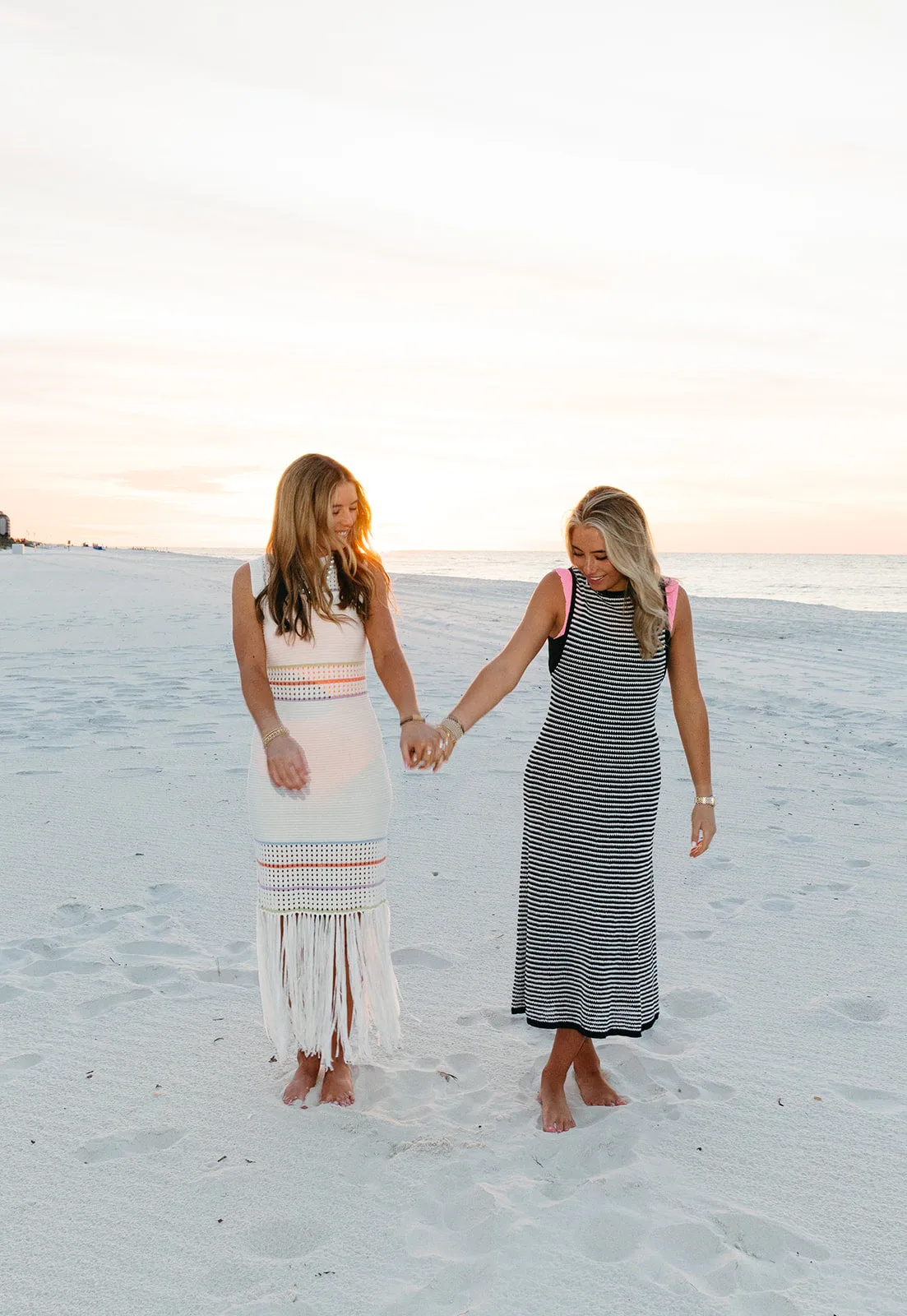 Audrey Striped Maxi Dress - Black