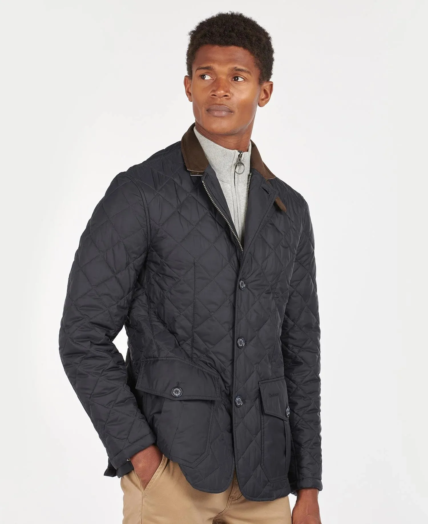 BARBOUR Sander Quilted Jacket NAVY