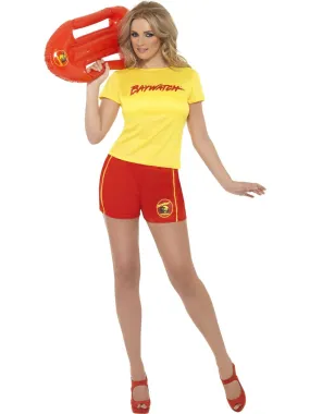 Baywatch Lifeguard Licensed Costume Womens Beach Patrol Fancy Dress