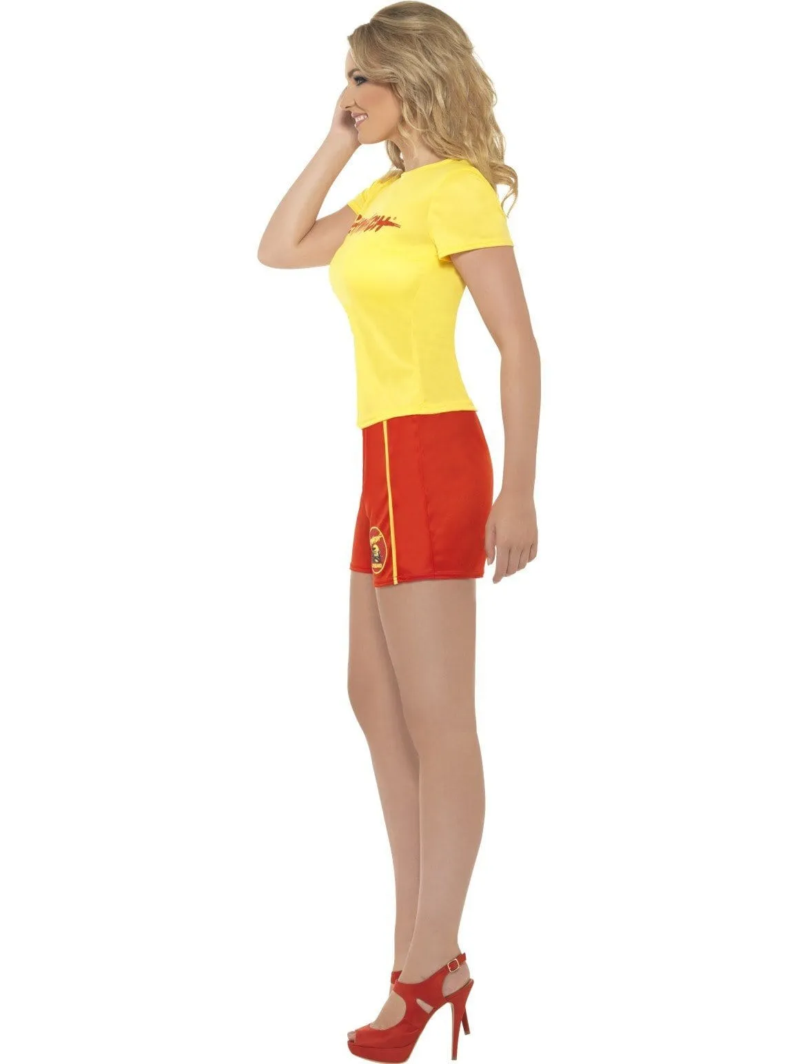 Baywatch Lifeguard Licensed Costume Womens Beach Patrol Fancy Dress