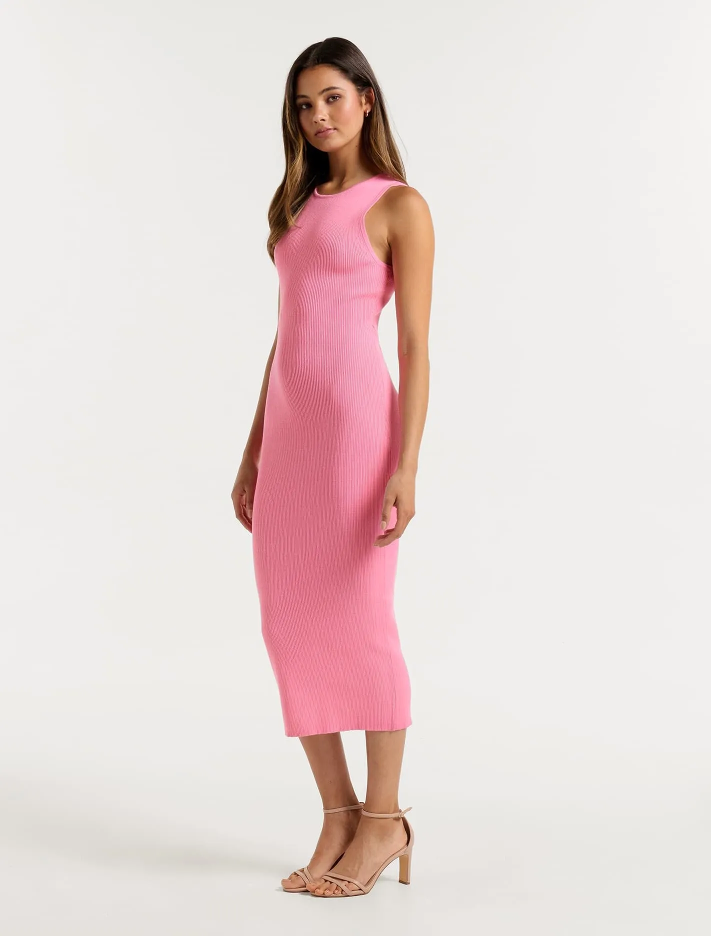 Becky Open Back Midi Knit Dress