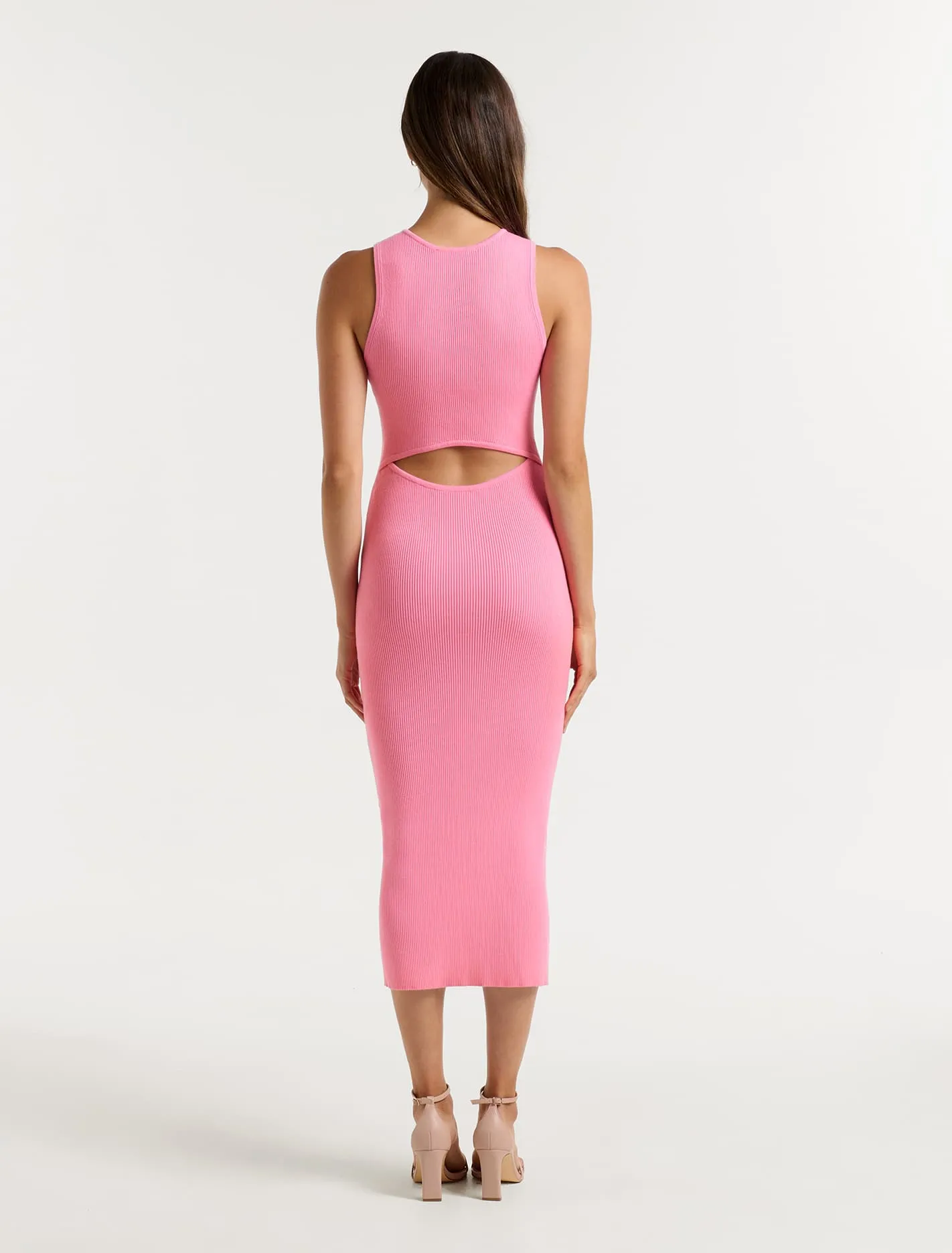 Becky Open Back Midi Knit Dress