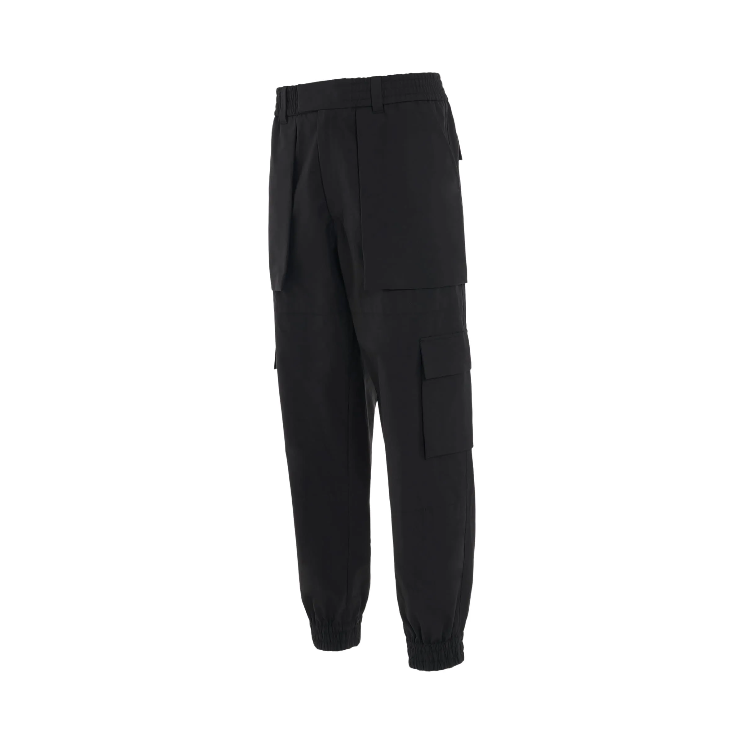Cargo Cotton Pants in Black