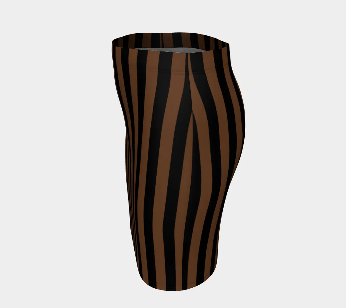 Coco Striped Fitted Skirt
