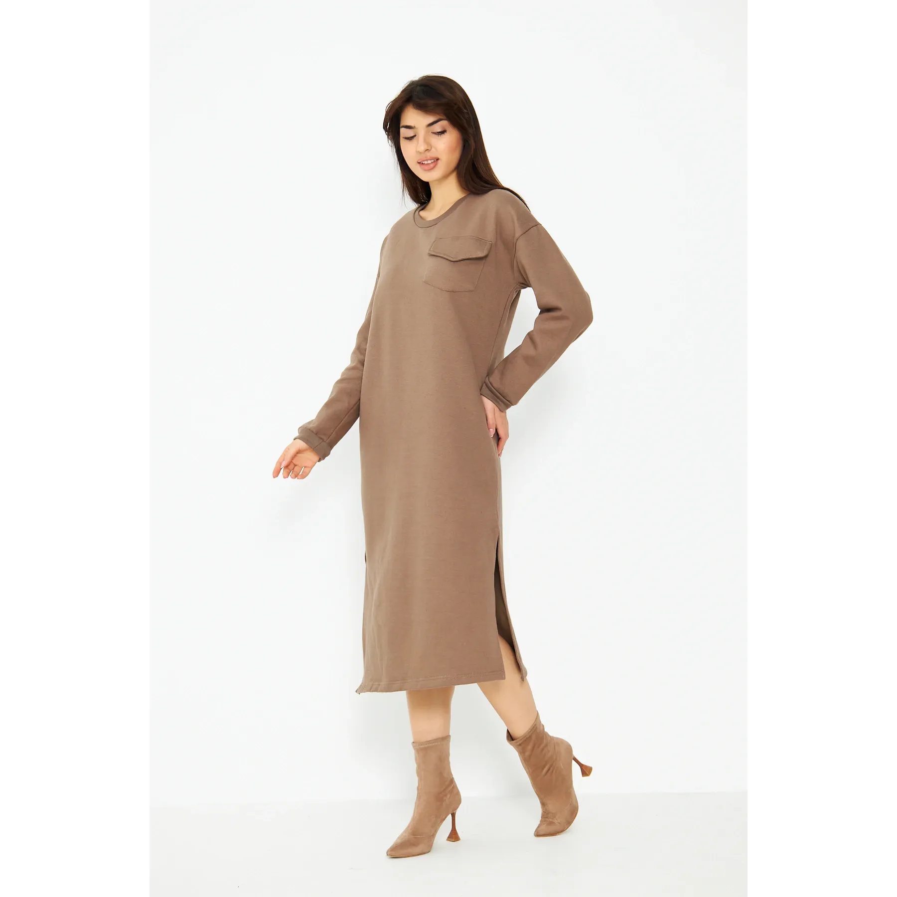 Coffee Long Maxi Dress