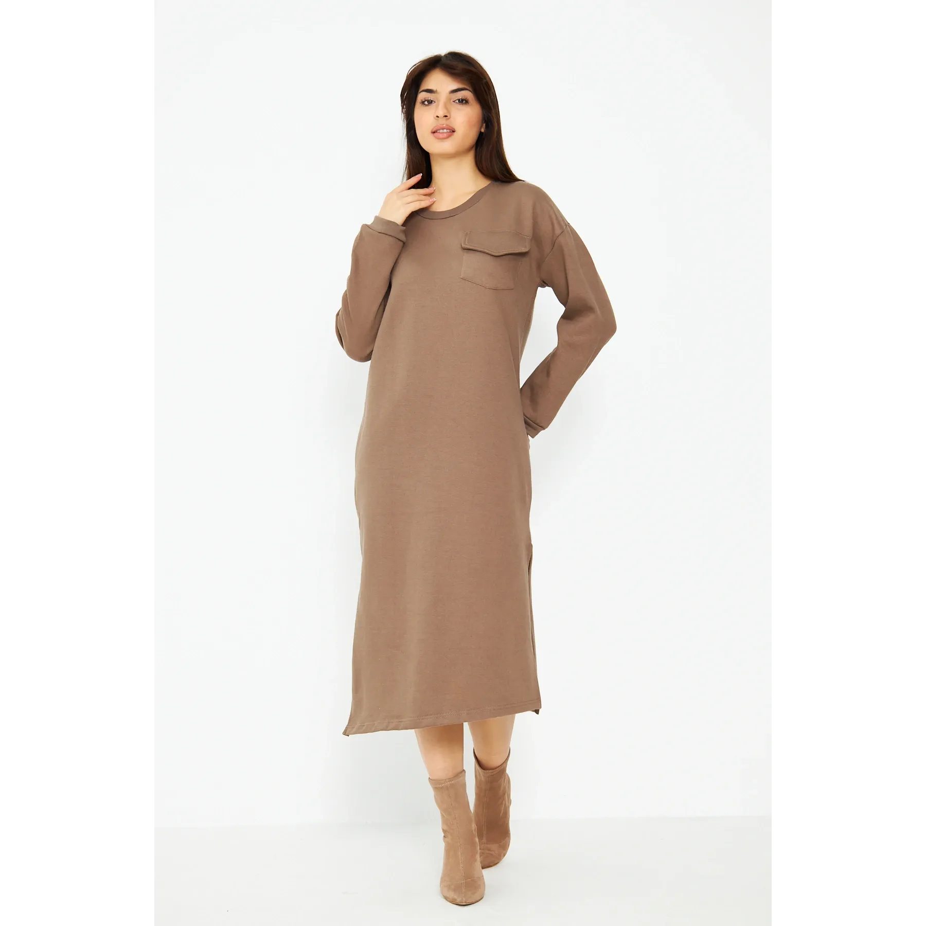 Coffee Long Maxi Dress