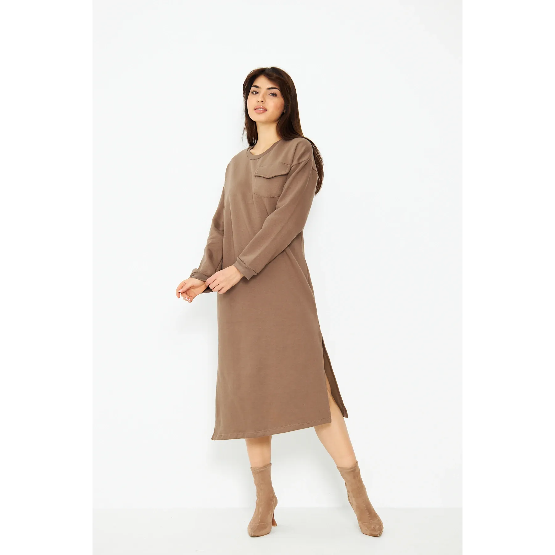 Coffee Long Maxi Dress