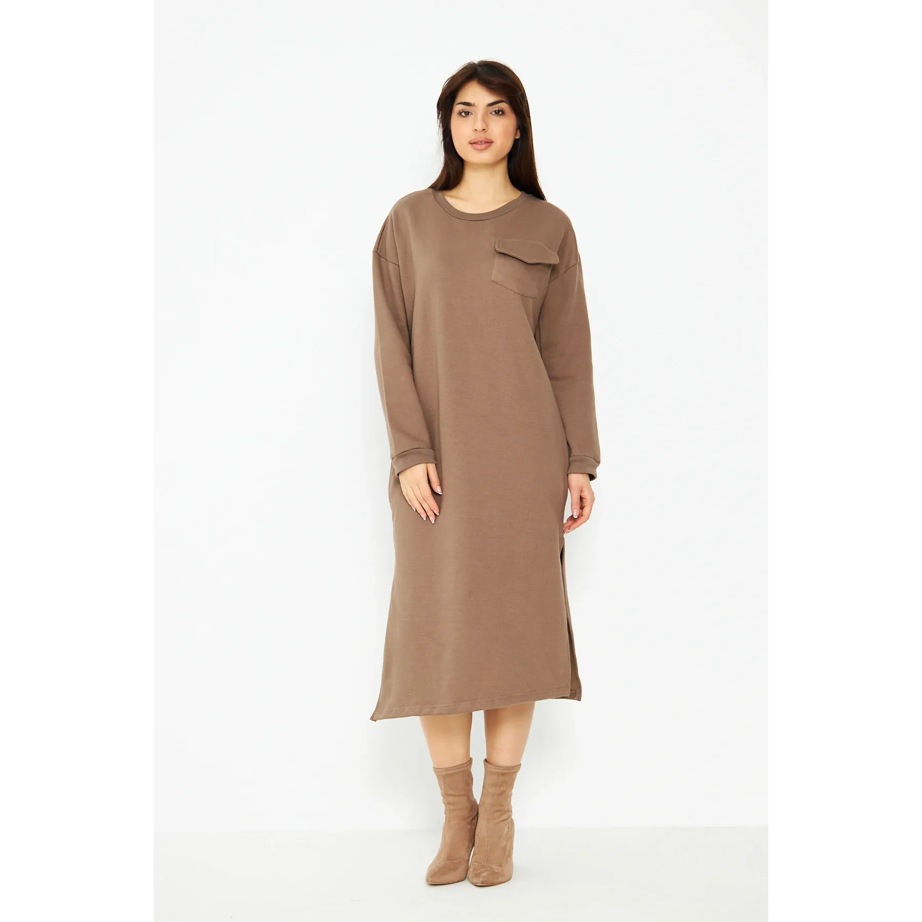 Coffee Long Maxi Dress