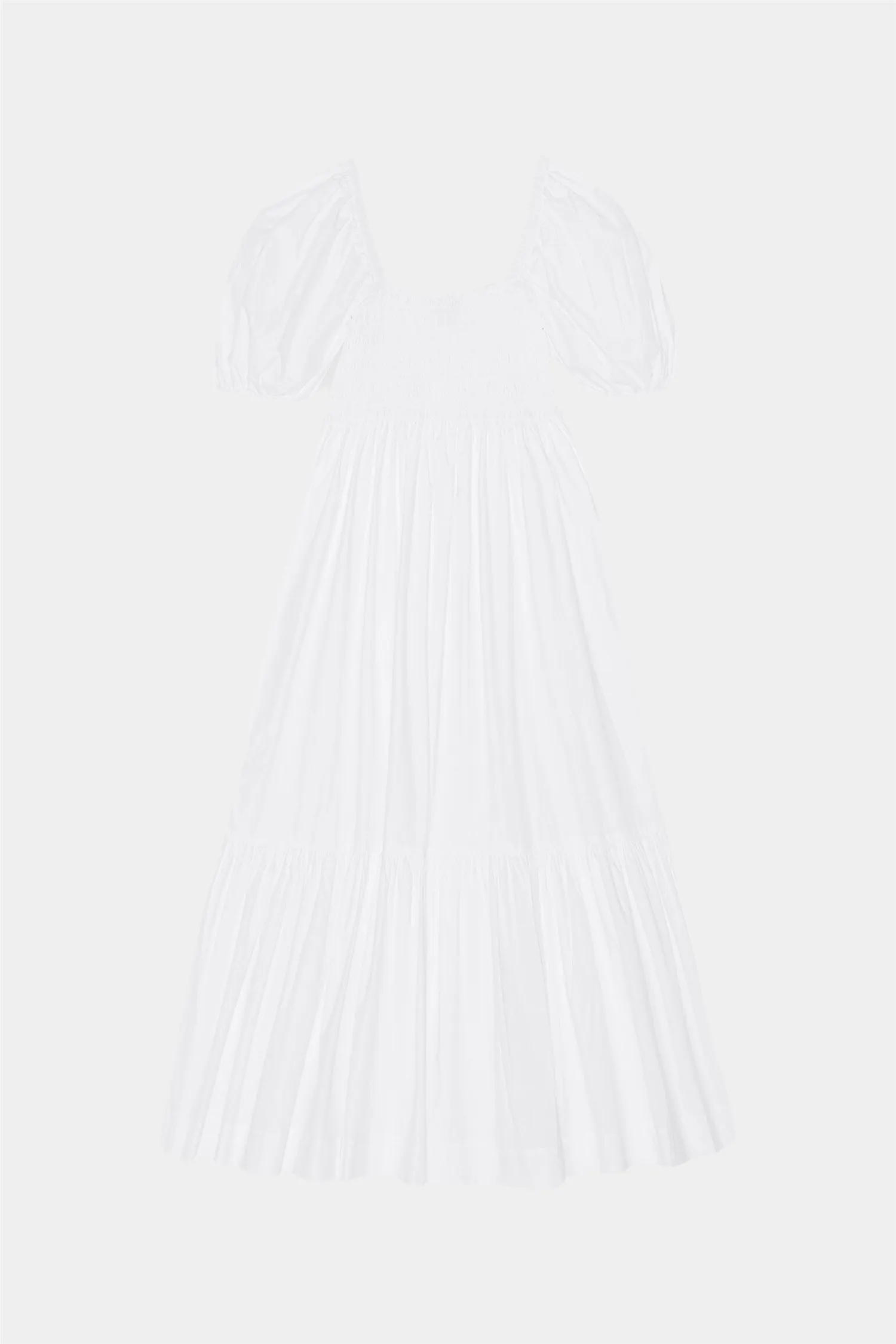 Cotton Poplin Smock Maxi Dress
