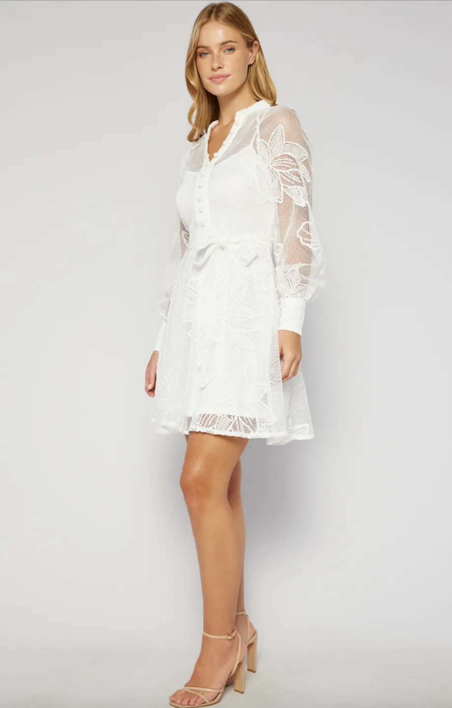 Daria Dress - White