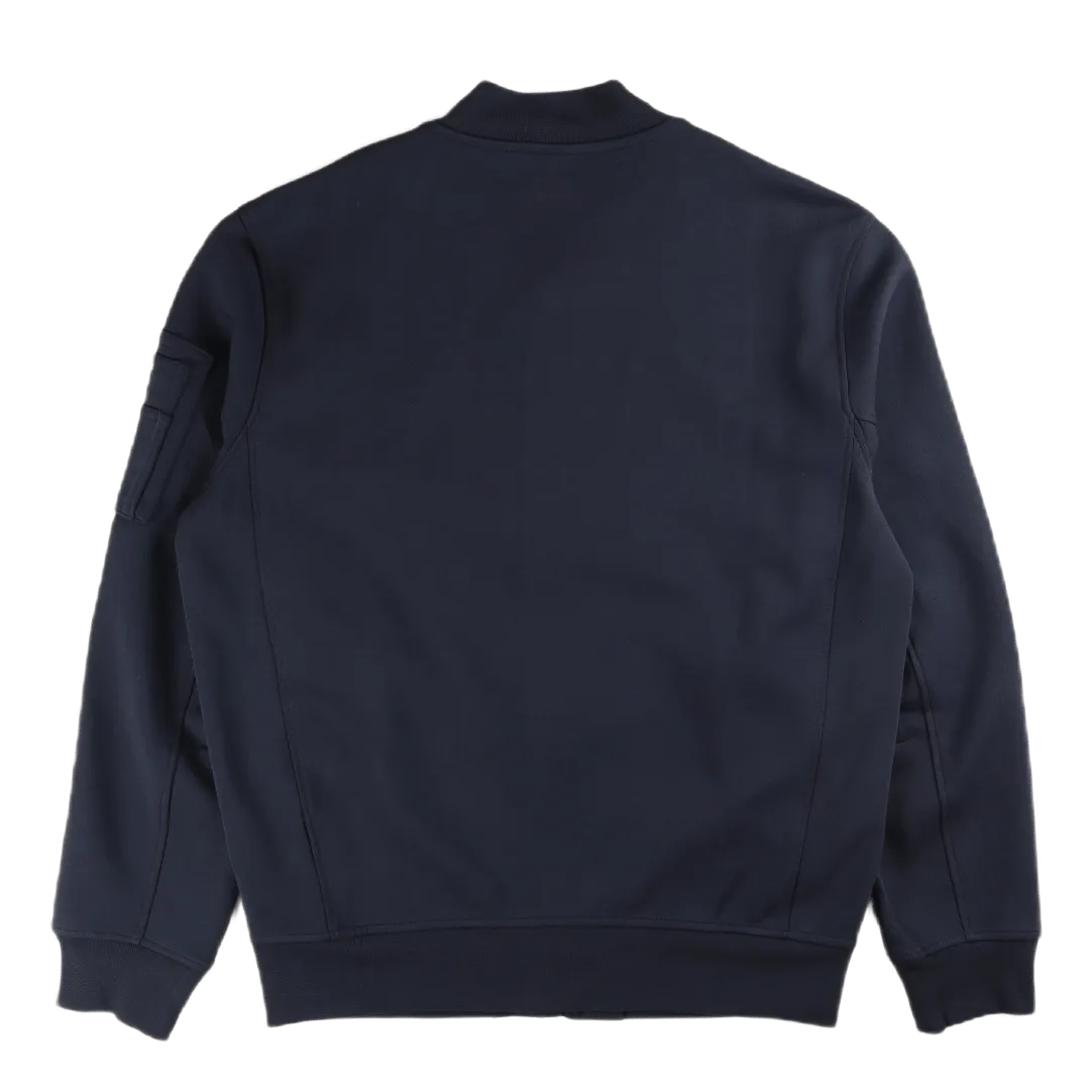Double-Knit Bomber Jacket Aviator Navy