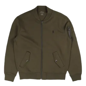 Double-Knit Bomber Jacket Company Olive/C9760