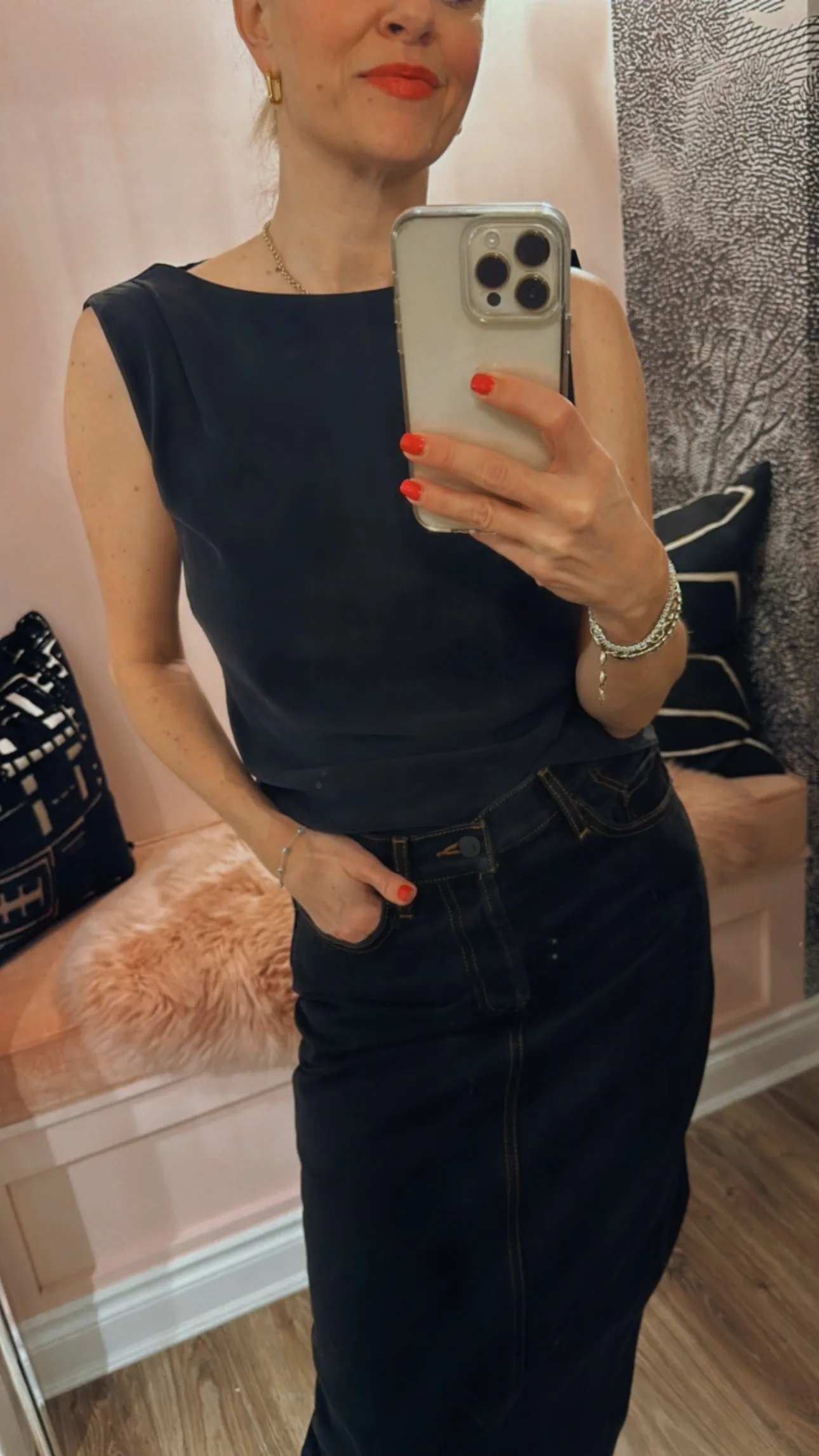 Draped Cowl Top
