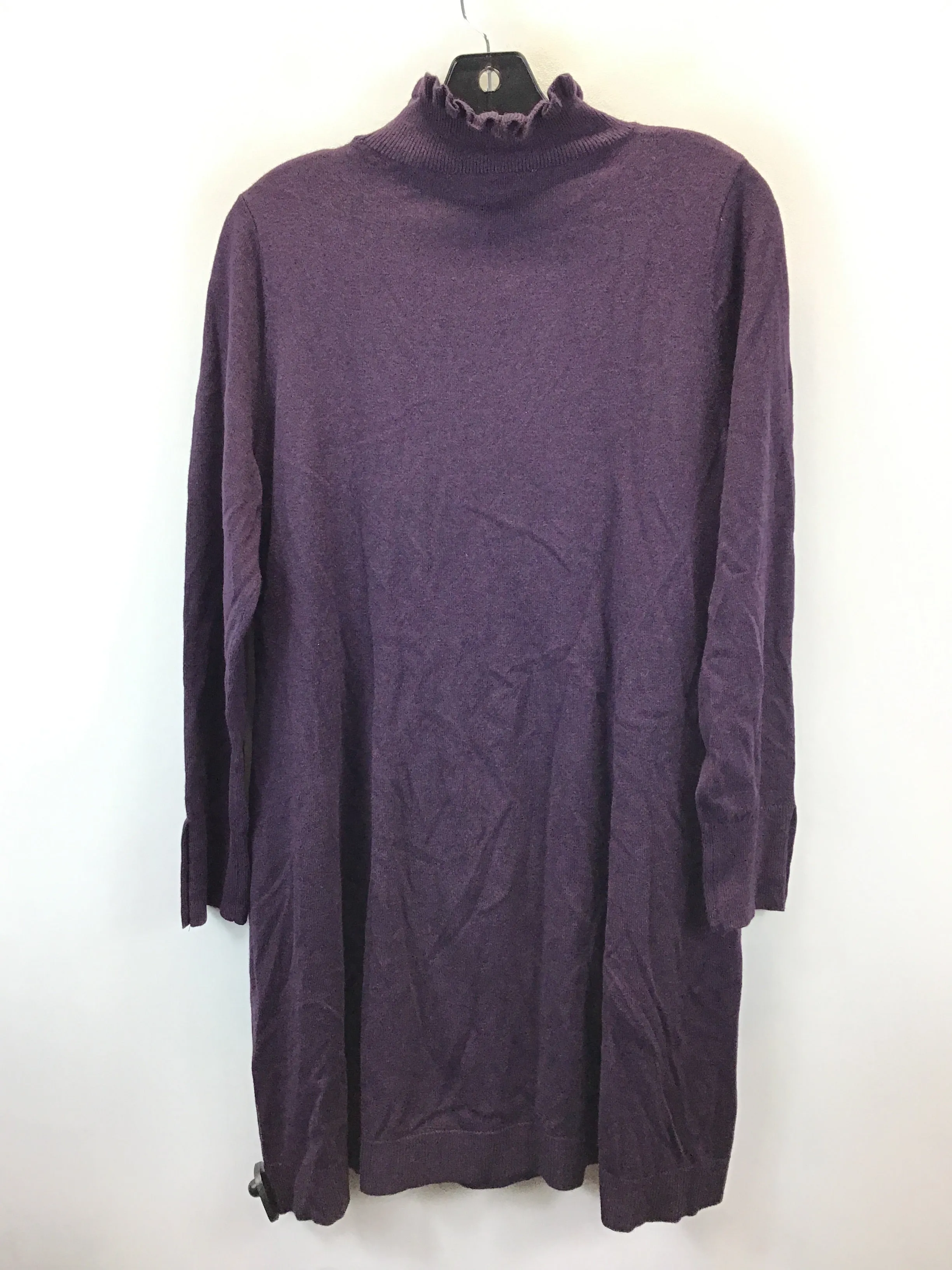 Dress Sweater By Loft In Purple, Size: Petite Large