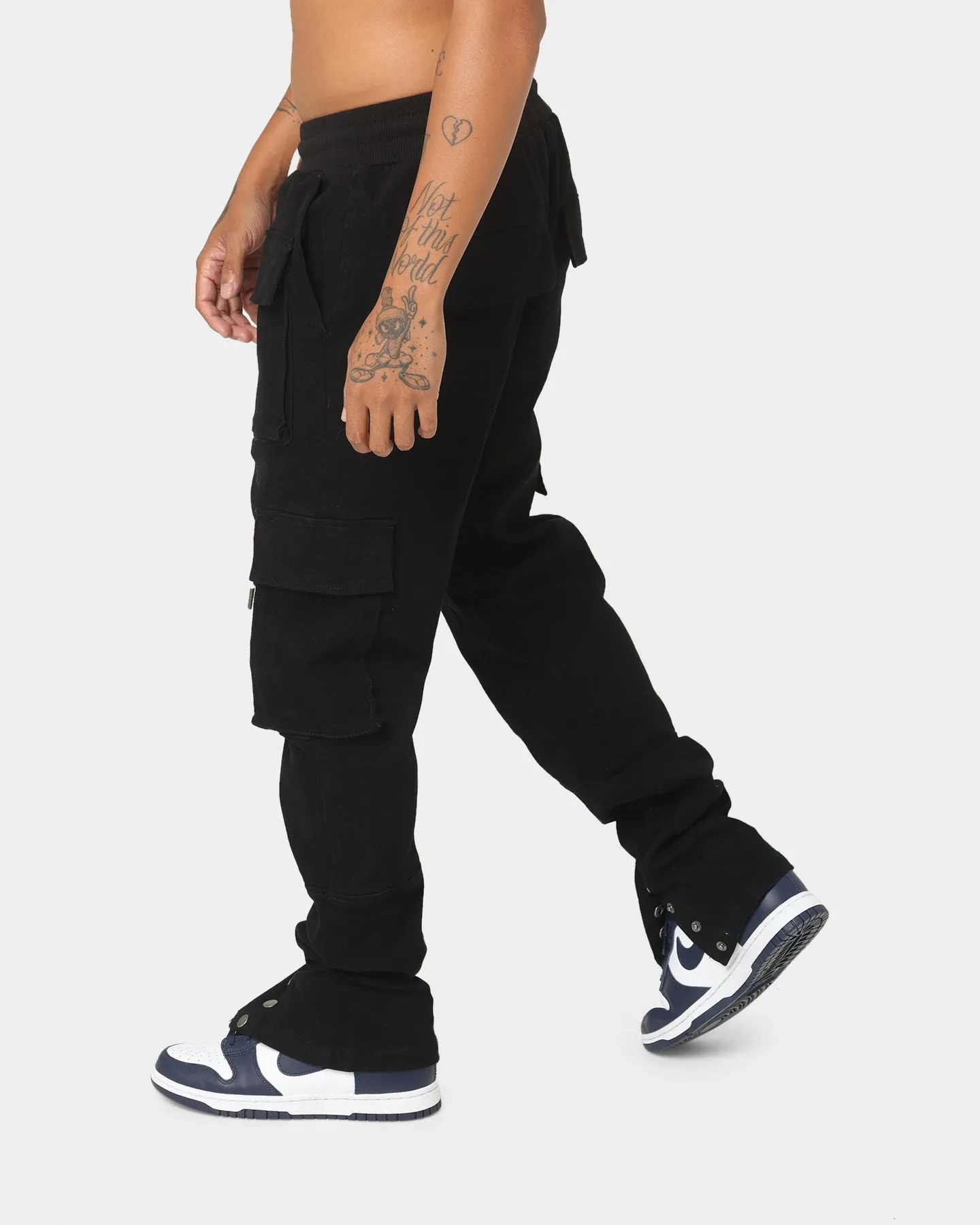 EN ES Ebb Tide Snap Cargo Pants Black