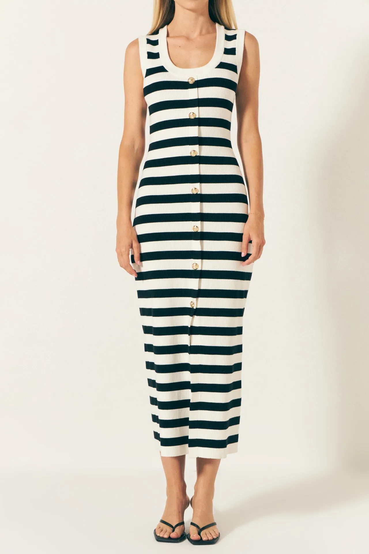 Endless Rose - Striped Midi Dress