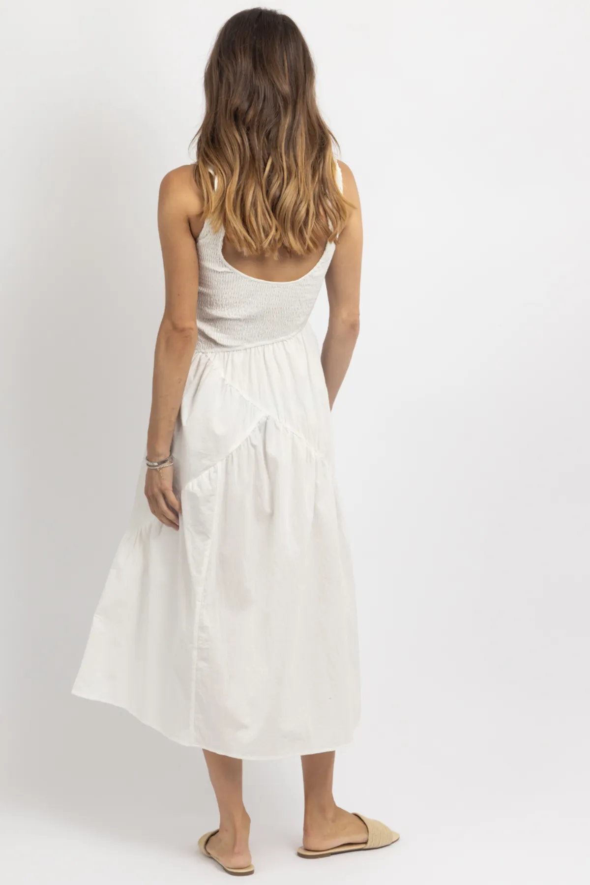 EVA ASYMMETRIC SMOCK DRESS