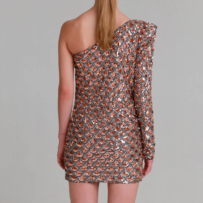 Fiona Fish Scale One Shoulder