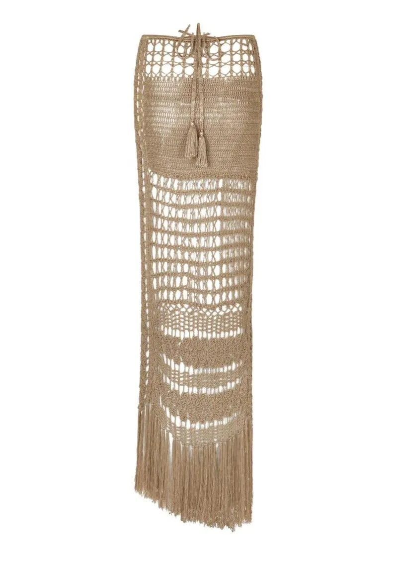 Flook Maxi Beach Crochet Skirt Calla