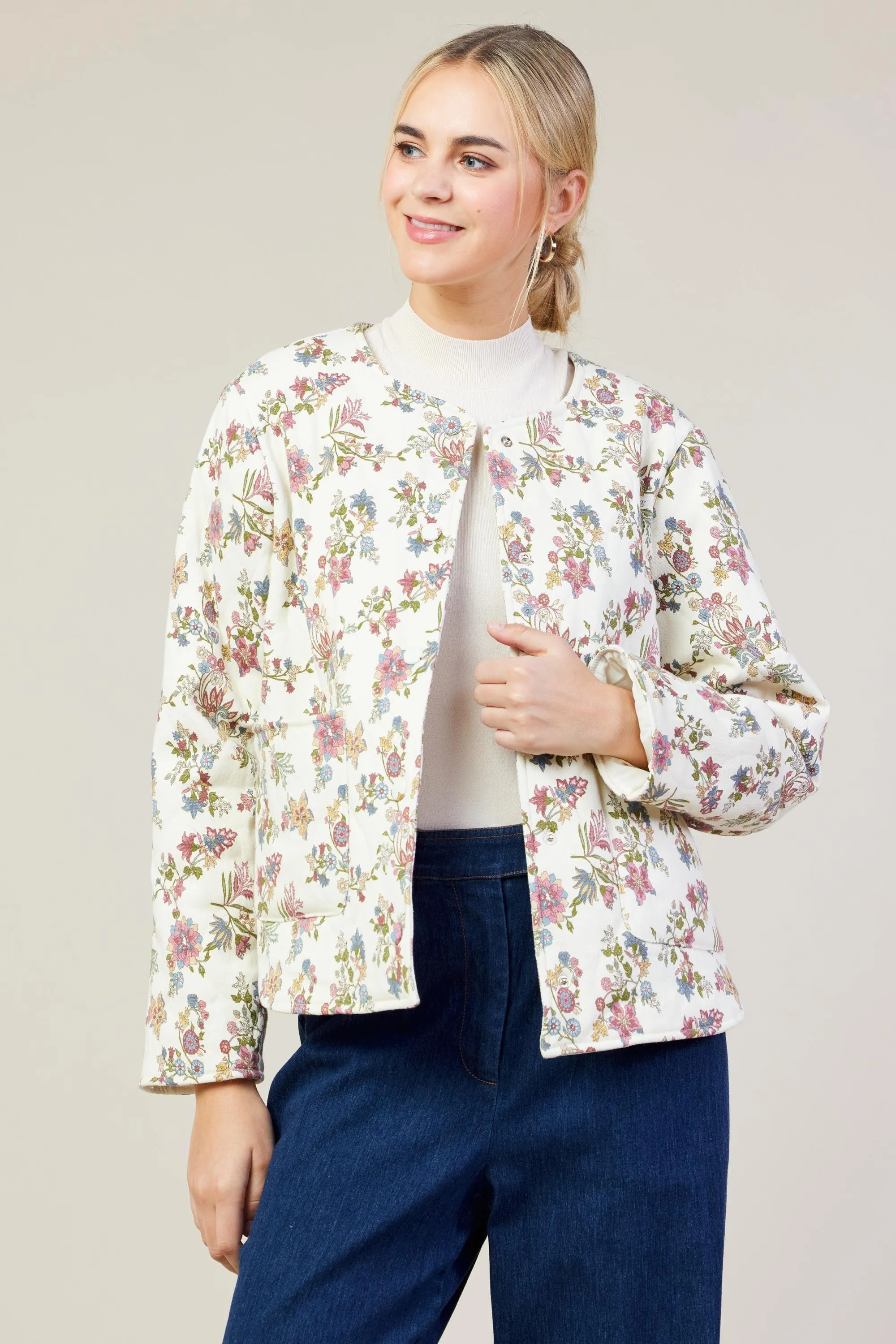 Floral Quilted Jacket