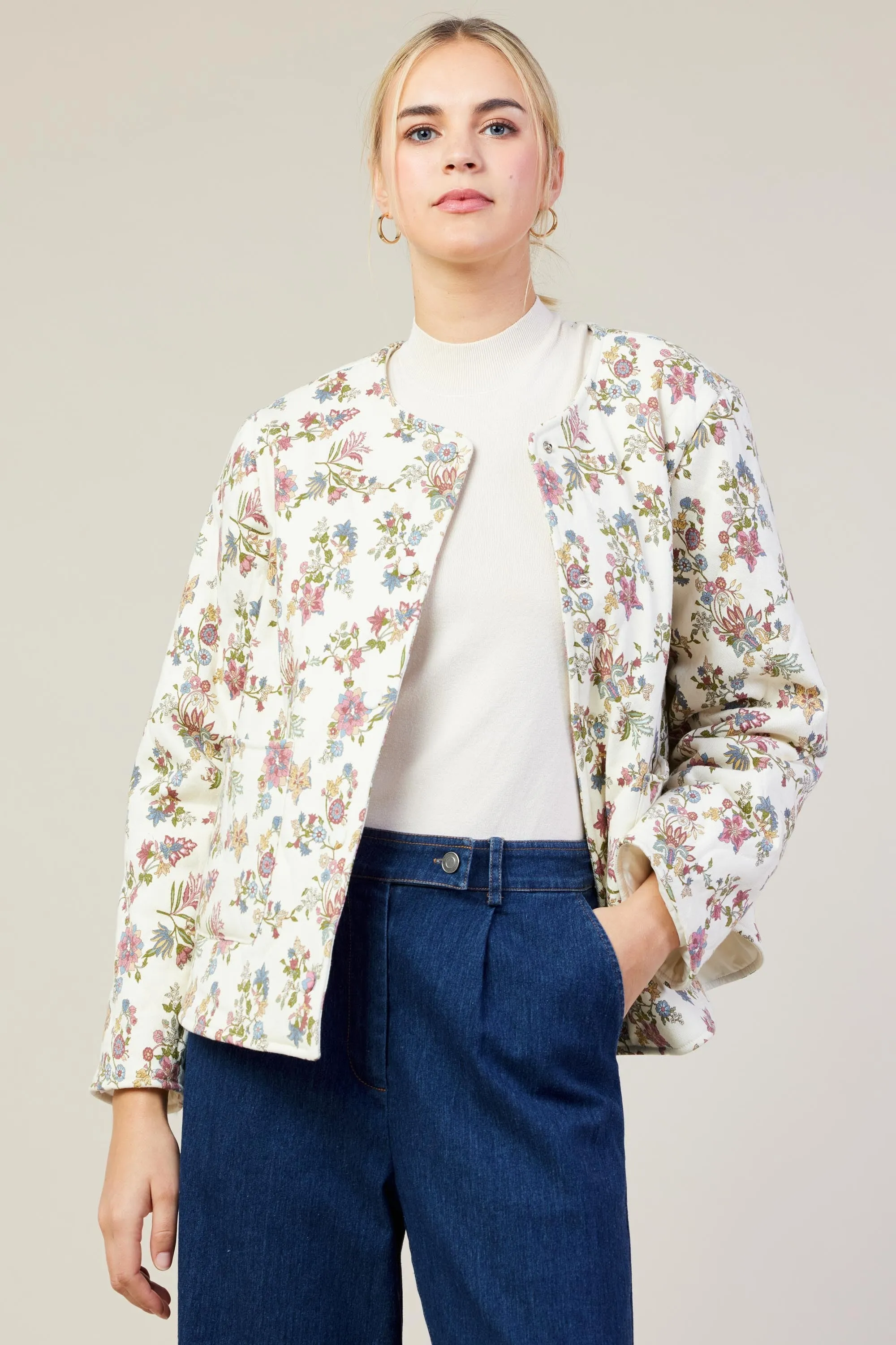 Floral Quilted Jacket