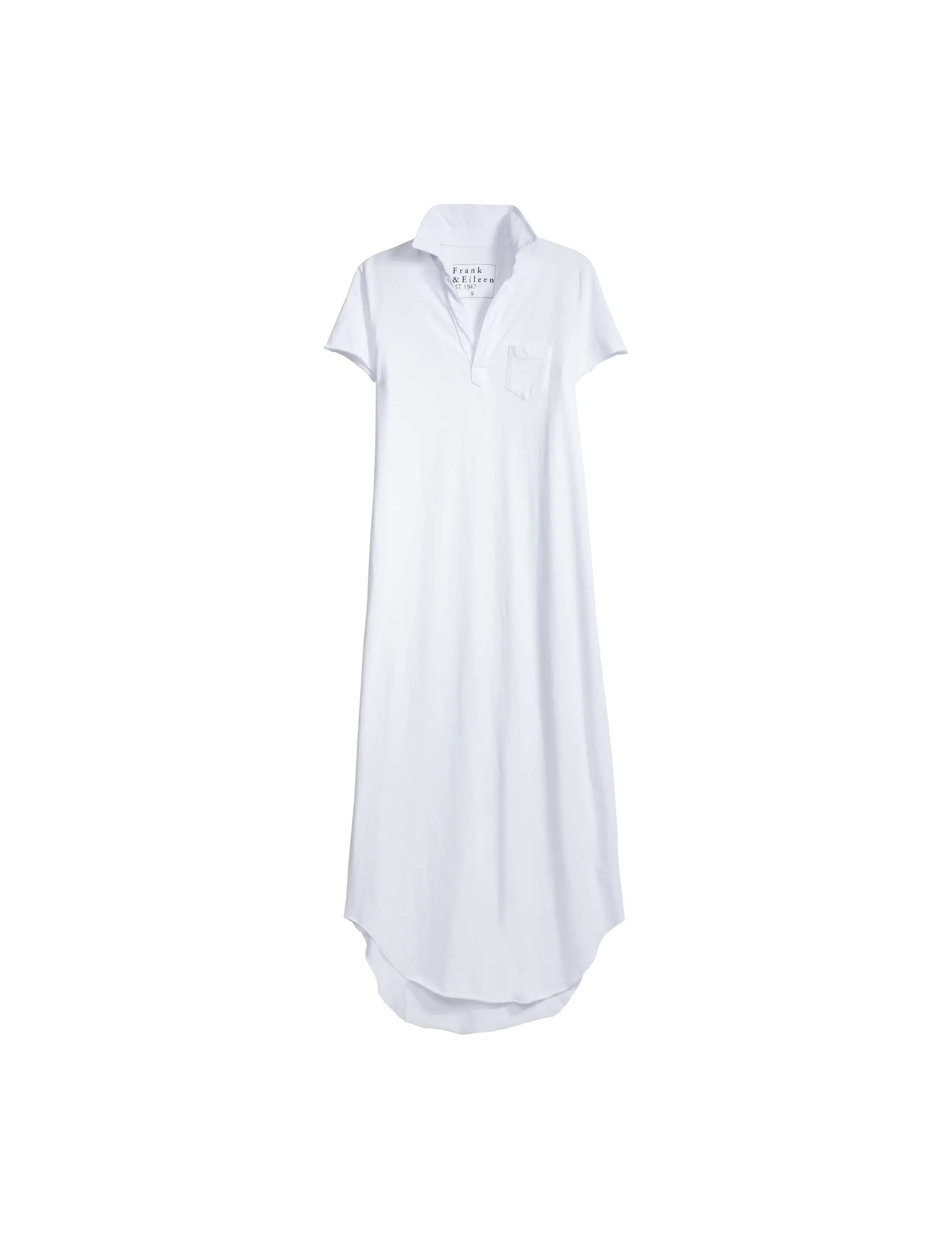 Frank & Eileen - Polo Midi Dress in White