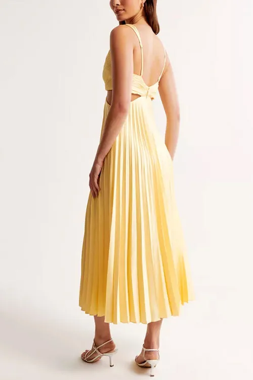 Gabrielle | Pleated Maxi Dress