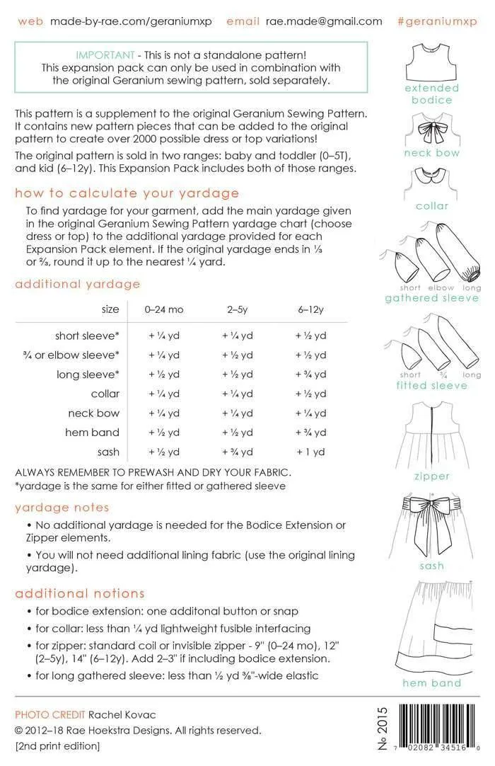 Geranium Dress - Made by Rae