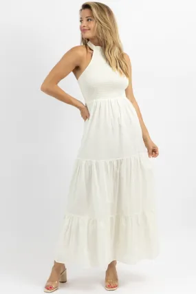 HEATWAVE SMOCK   MOCK NECK MAXI DRESS