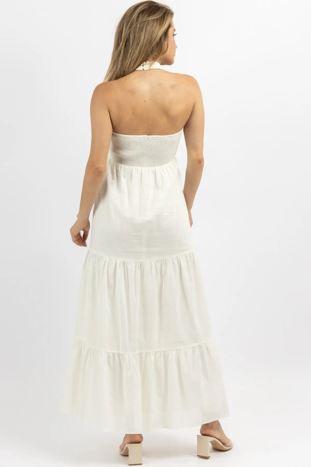 HEATWAVE SMOCK   MOCK NECK MAXI DRESS