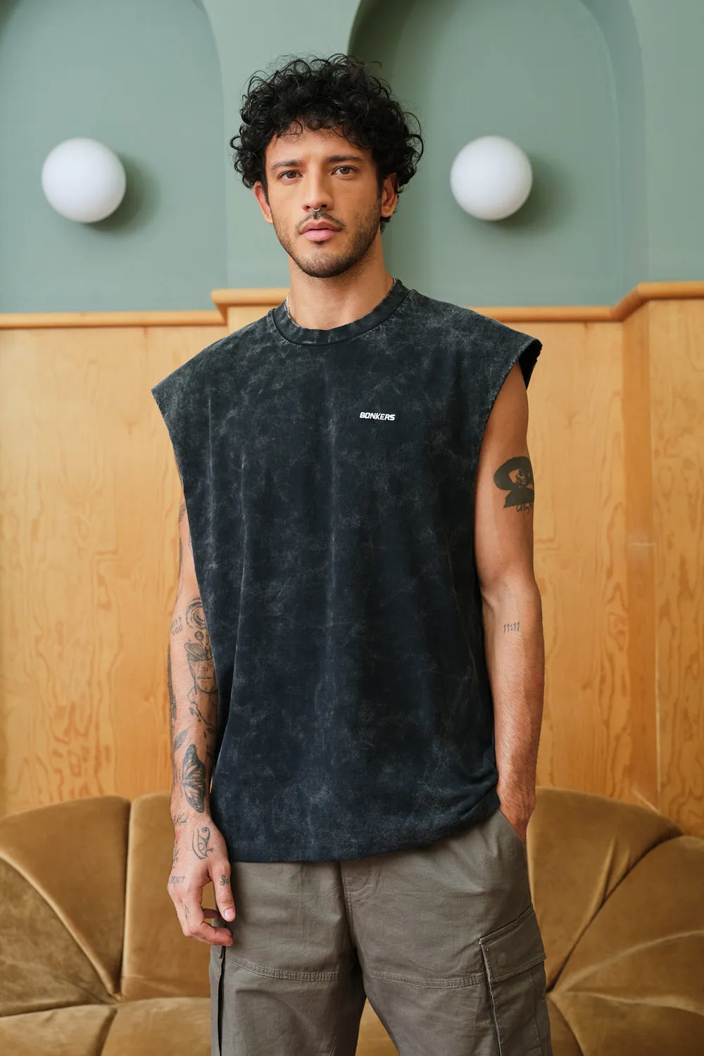 Jet Black Vest Tank