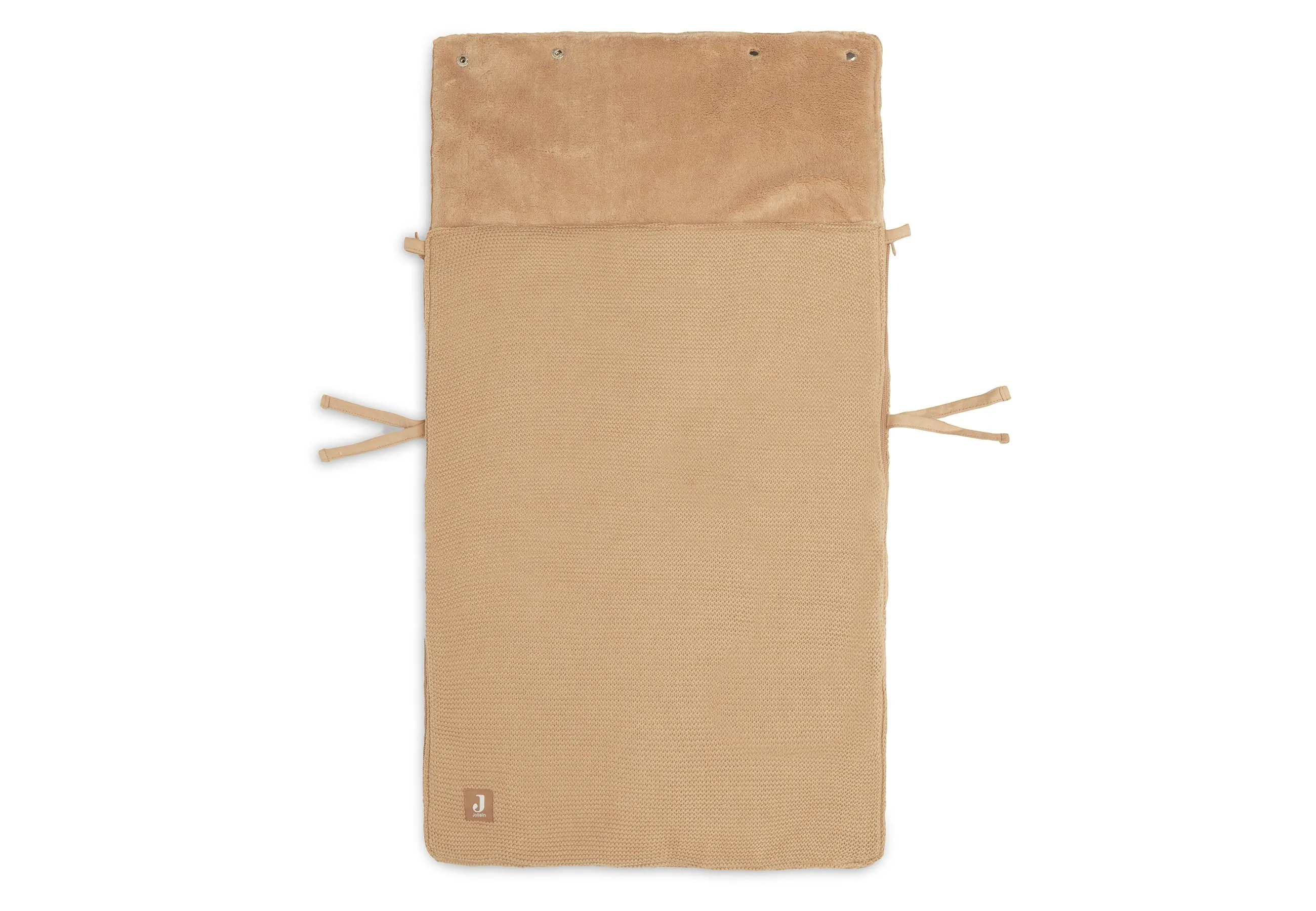 Jollein Footmuff Maxi Cosi 0  3/5 point belt | Basic Knit Biscuit