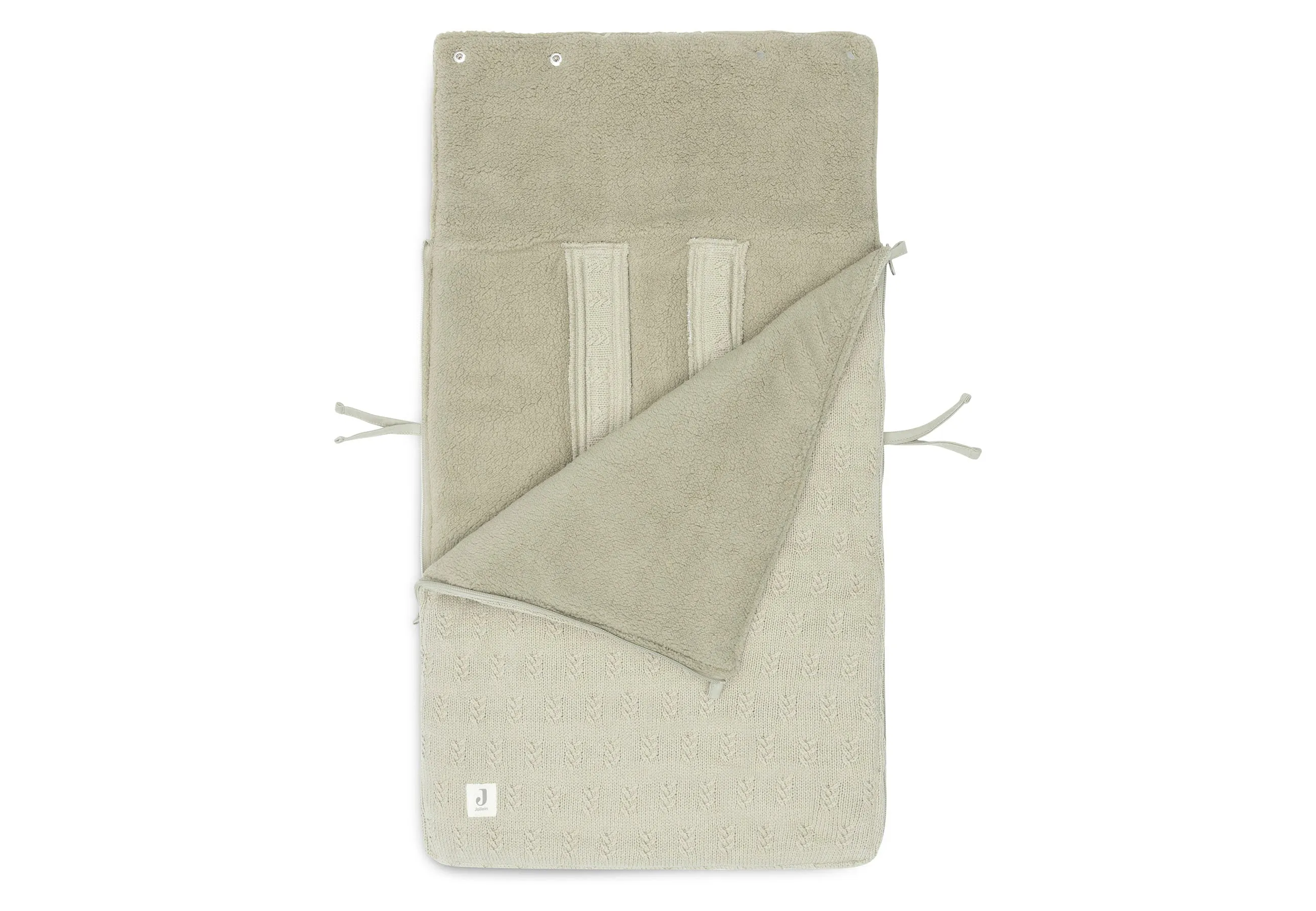 Jollein Footmuff Maxi Cosi 0  3/5 Punts | Grain Knit Olive Green