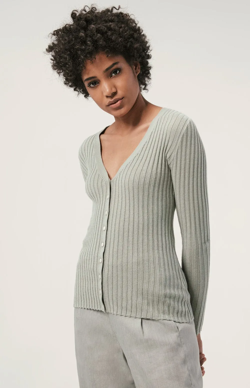 Jules Cardigan Sweater | Celadon