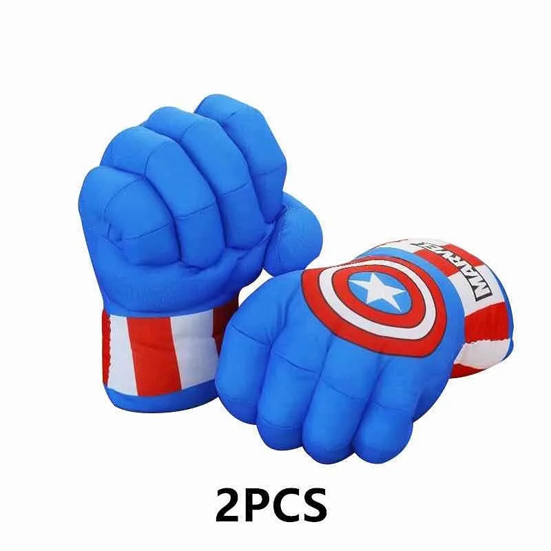 Kids Avengers Hulk Gloves/Captain America/Spiderman Gloves Cosplay Props Boys Girls Halloween Superhero Fantasy Party Gifts