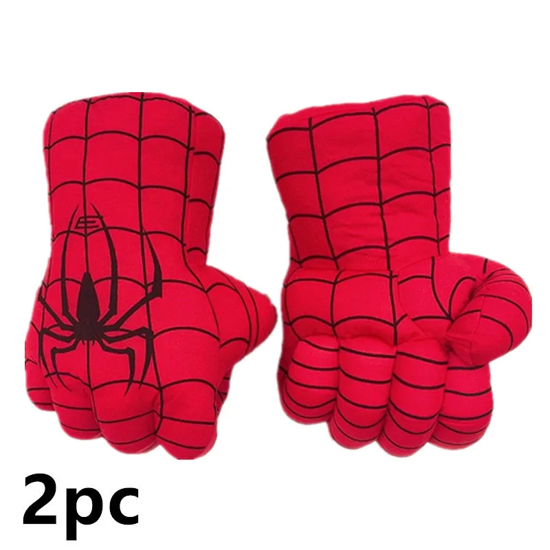 Kids Avengers Hulk Gloves/Captain America/Spiderman Gloves Cosplay Props Boys Girls Halloween Superhero Fantasy Party Gifts