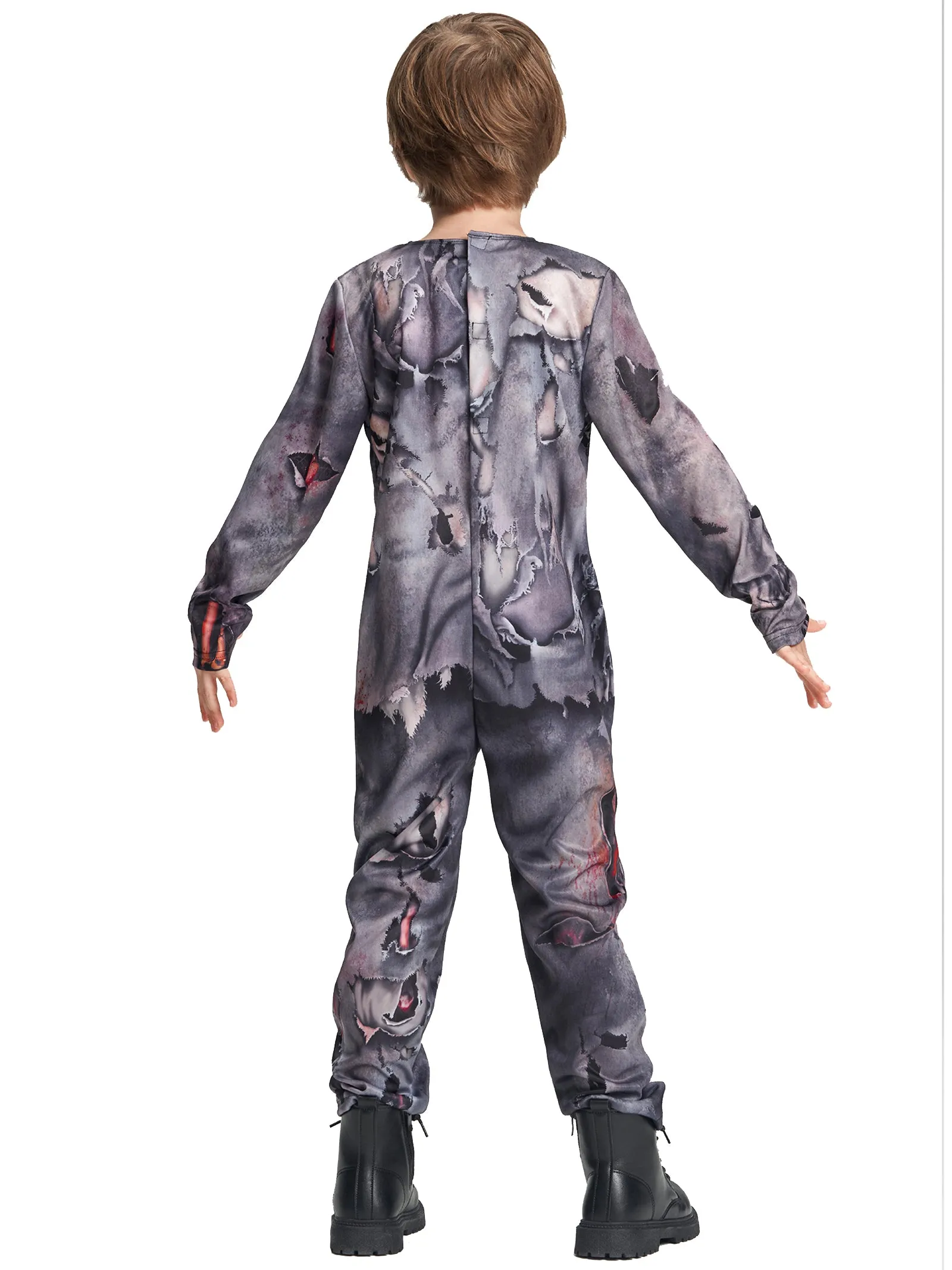 Kids Zombie Uniform Jumpsuit Halloween Costume