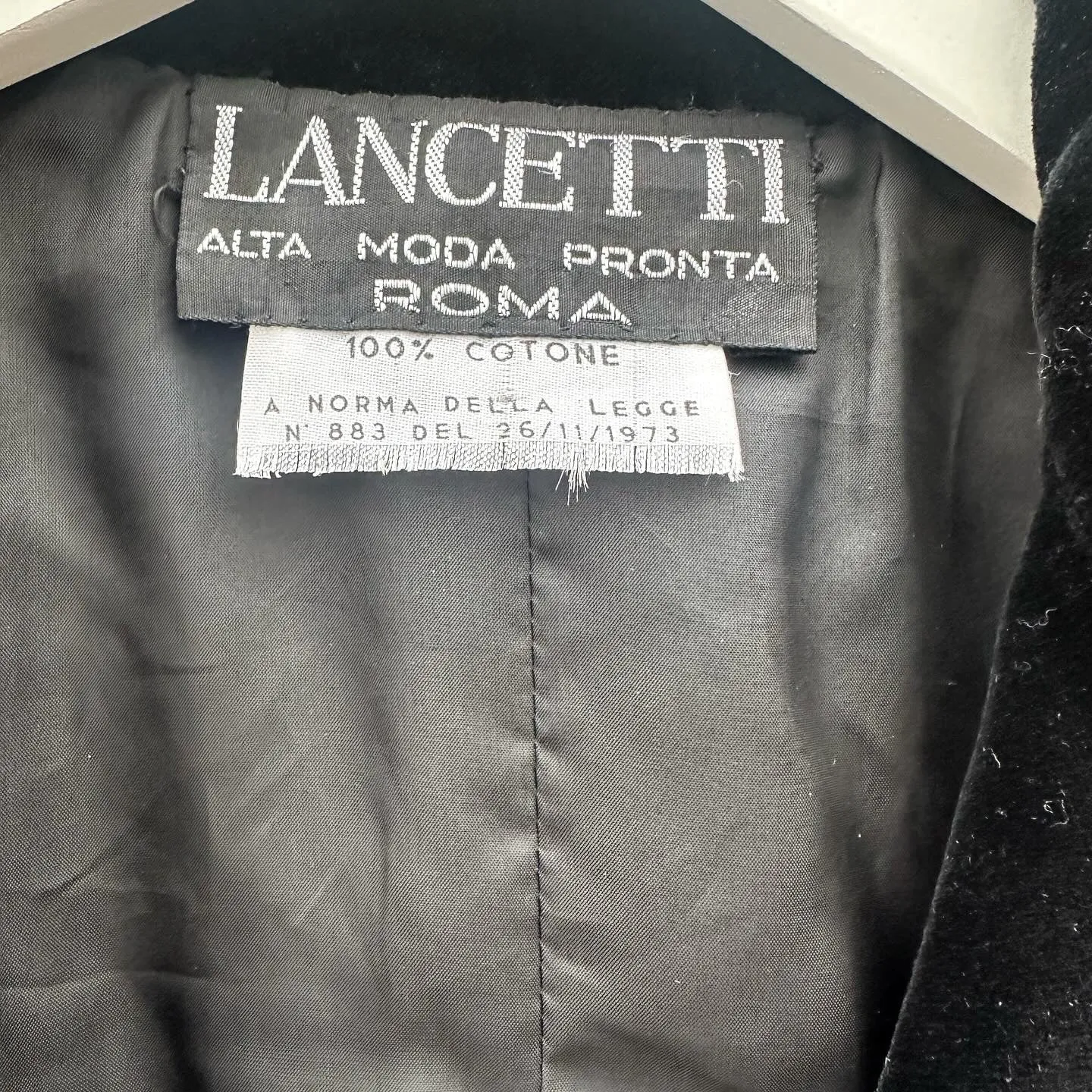 LANCETTI Roma Vintage 1970s Bead Embellished Velvet Dress & Jacket