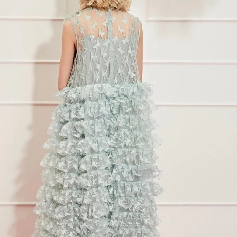 Like a Butterfly Ruffle Maxi Dress