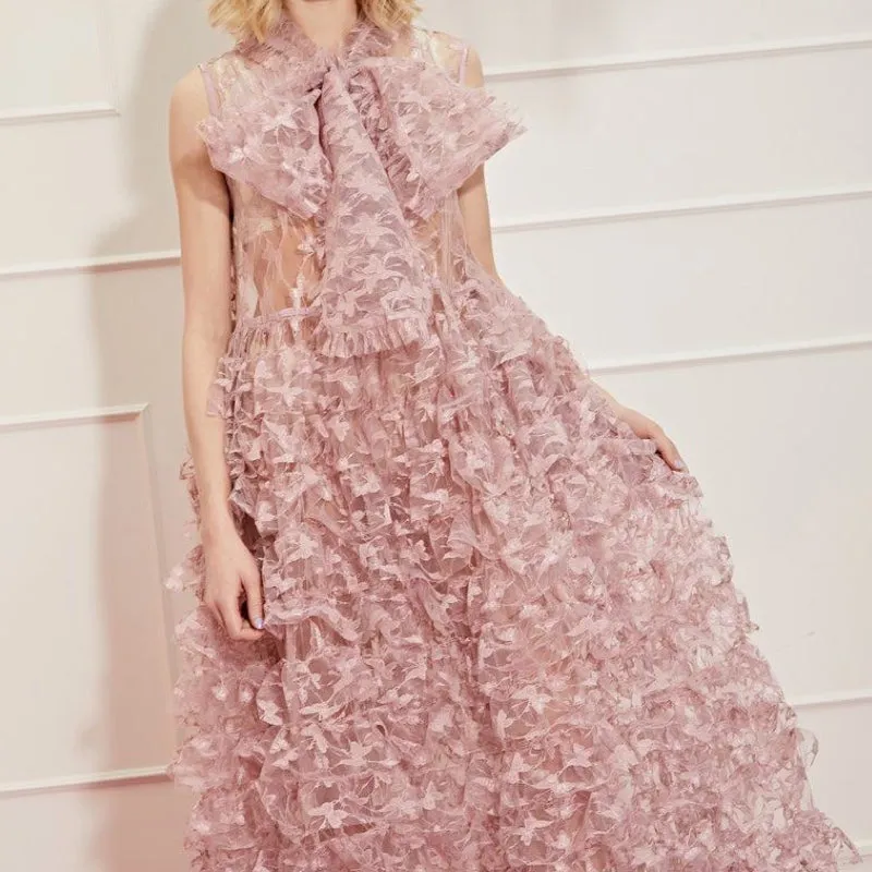 Like a Butterfly Ruffle Maxi Dress