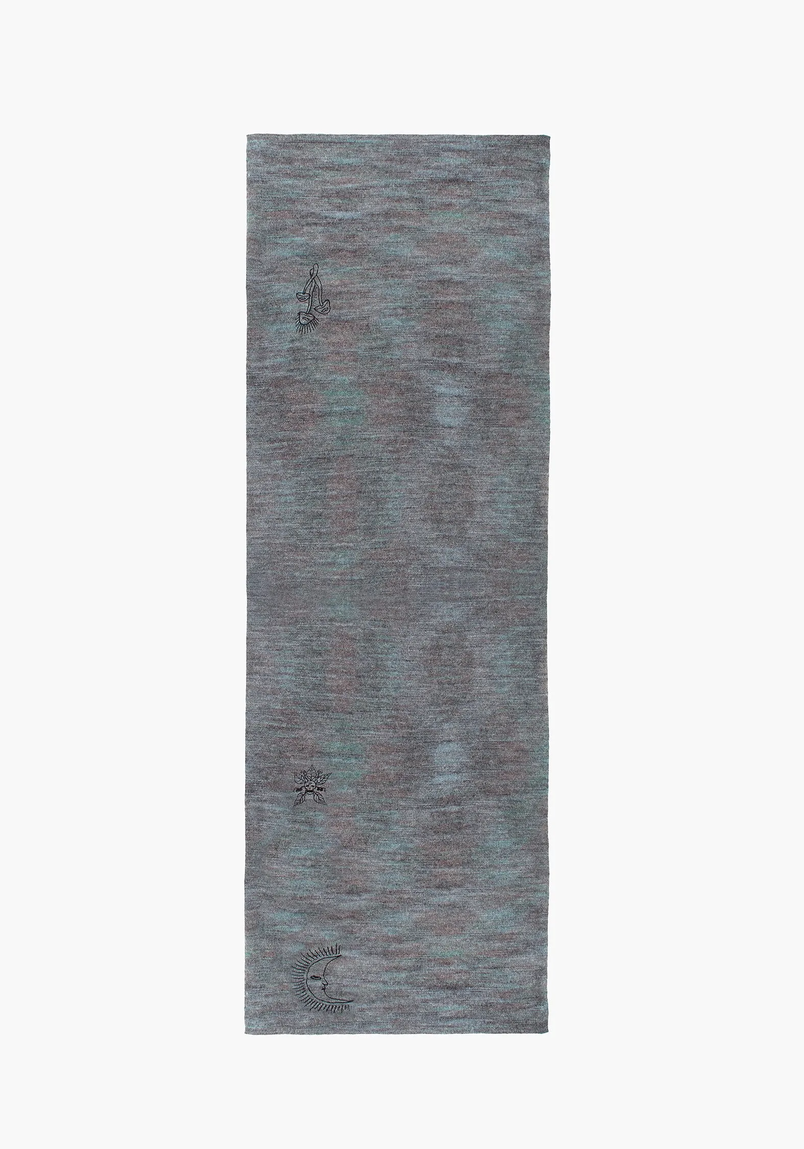 Mandragore Embroidered Knit Scarf