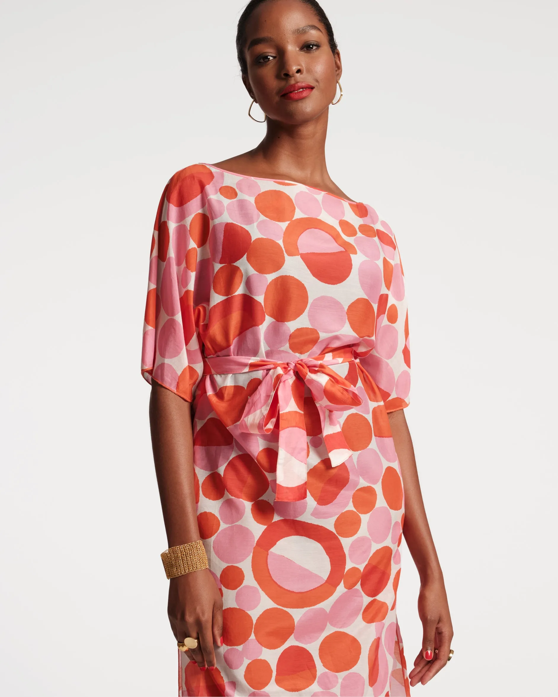 Marguerite Maxi Prosecco Print Pink Multi