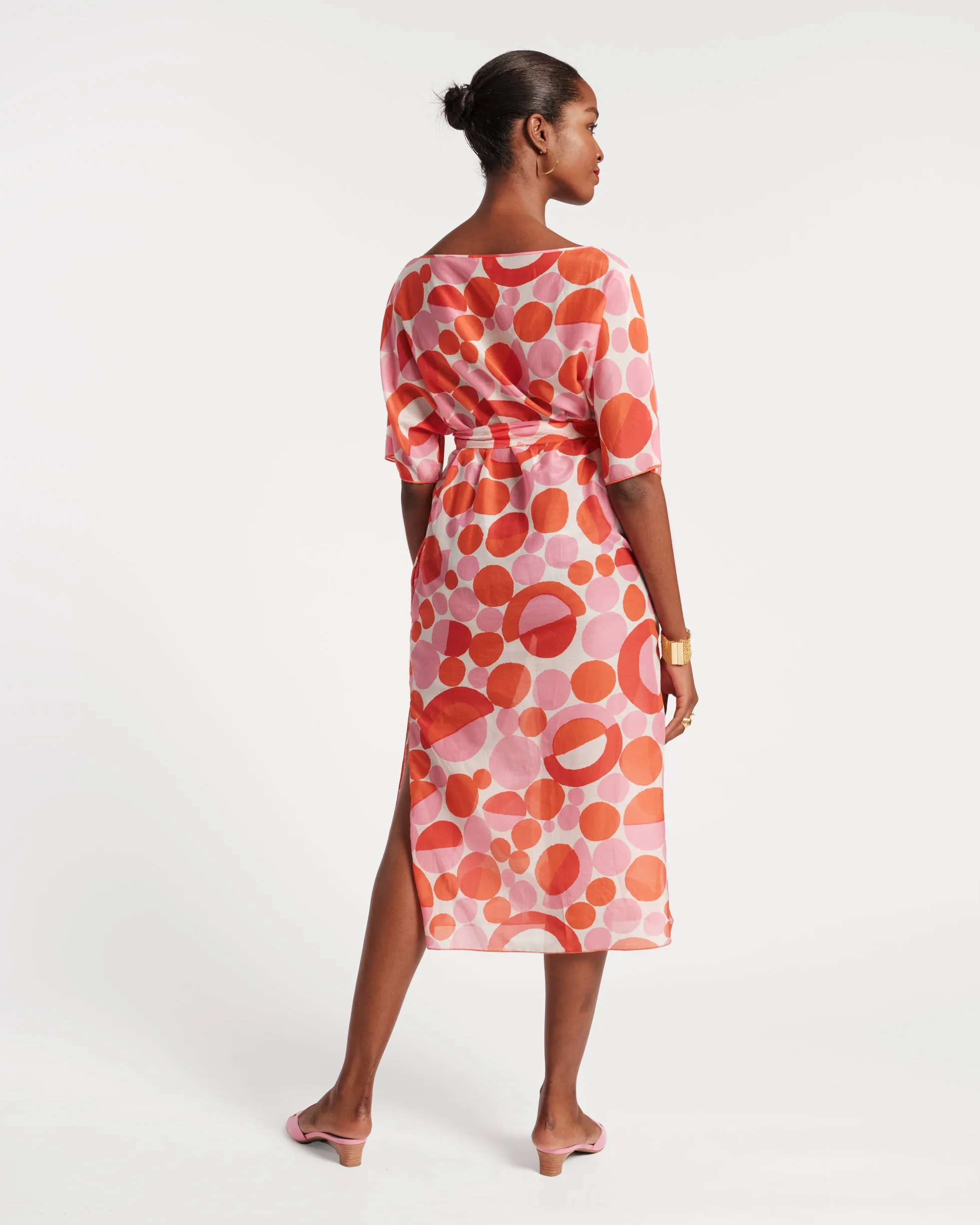 Marguerite Maxi Prosecco Print Pink Multi