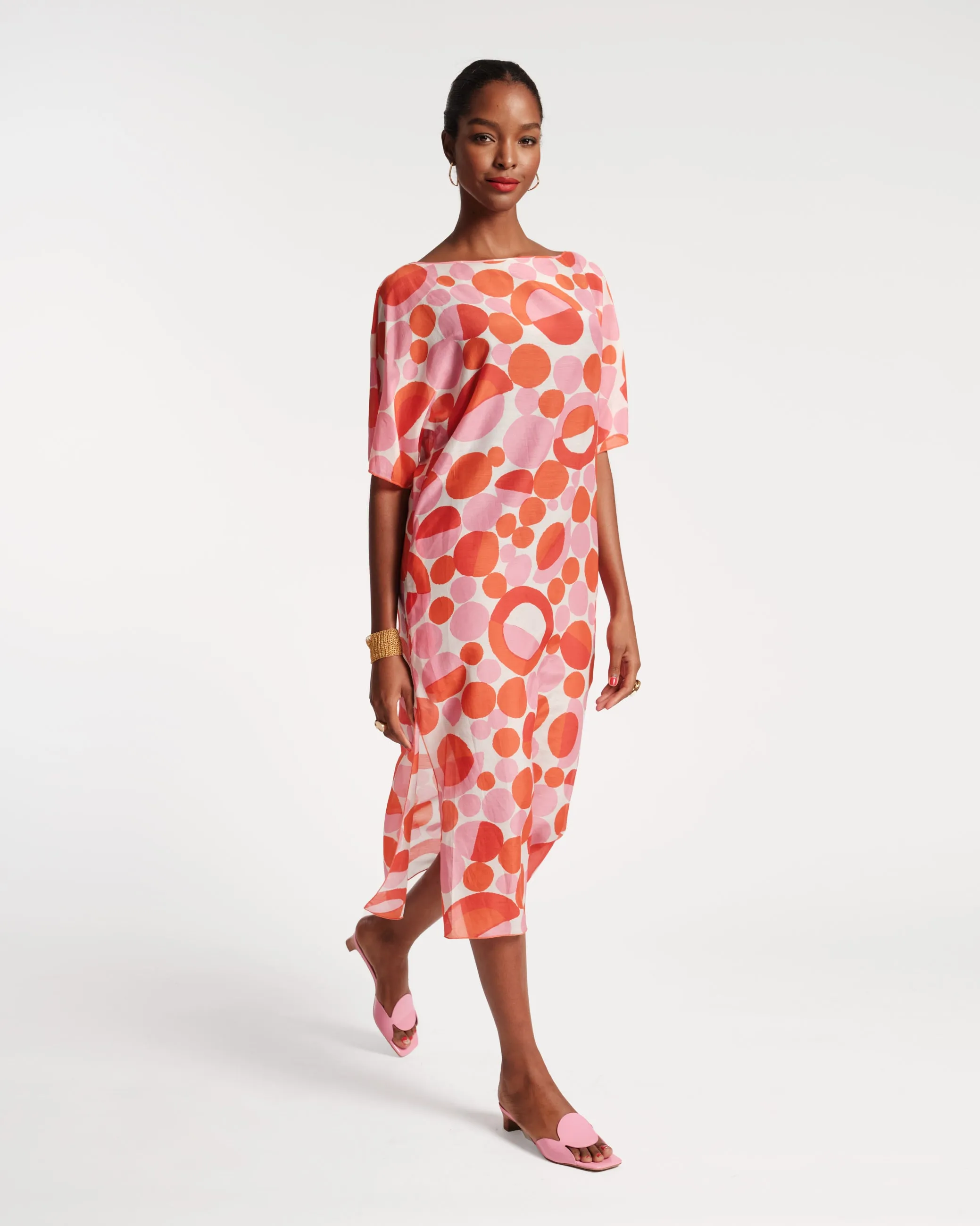 Marguerite Maxi Prosecco Print Pink Multi