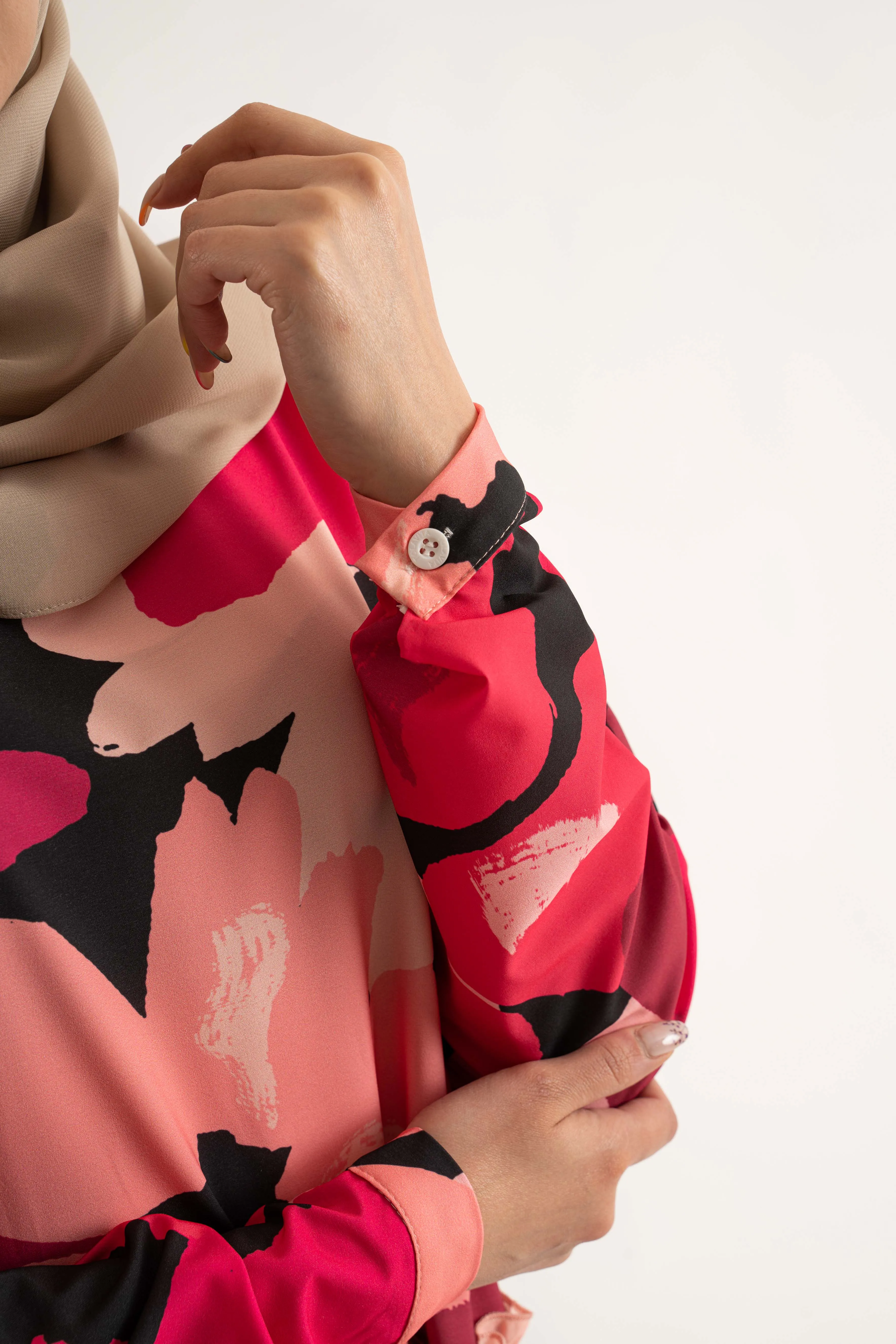 Melina Maxi Dress-Rosewood Pink