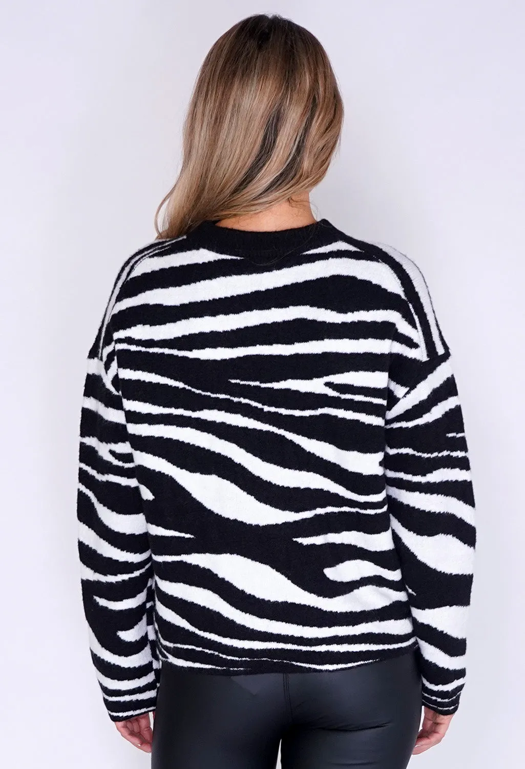 Opus Zebra Print Knit Jumper