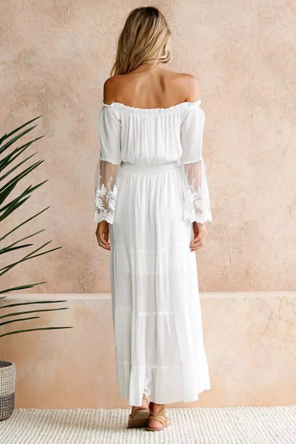 Oriolo Off Shoulder Maxi Dress