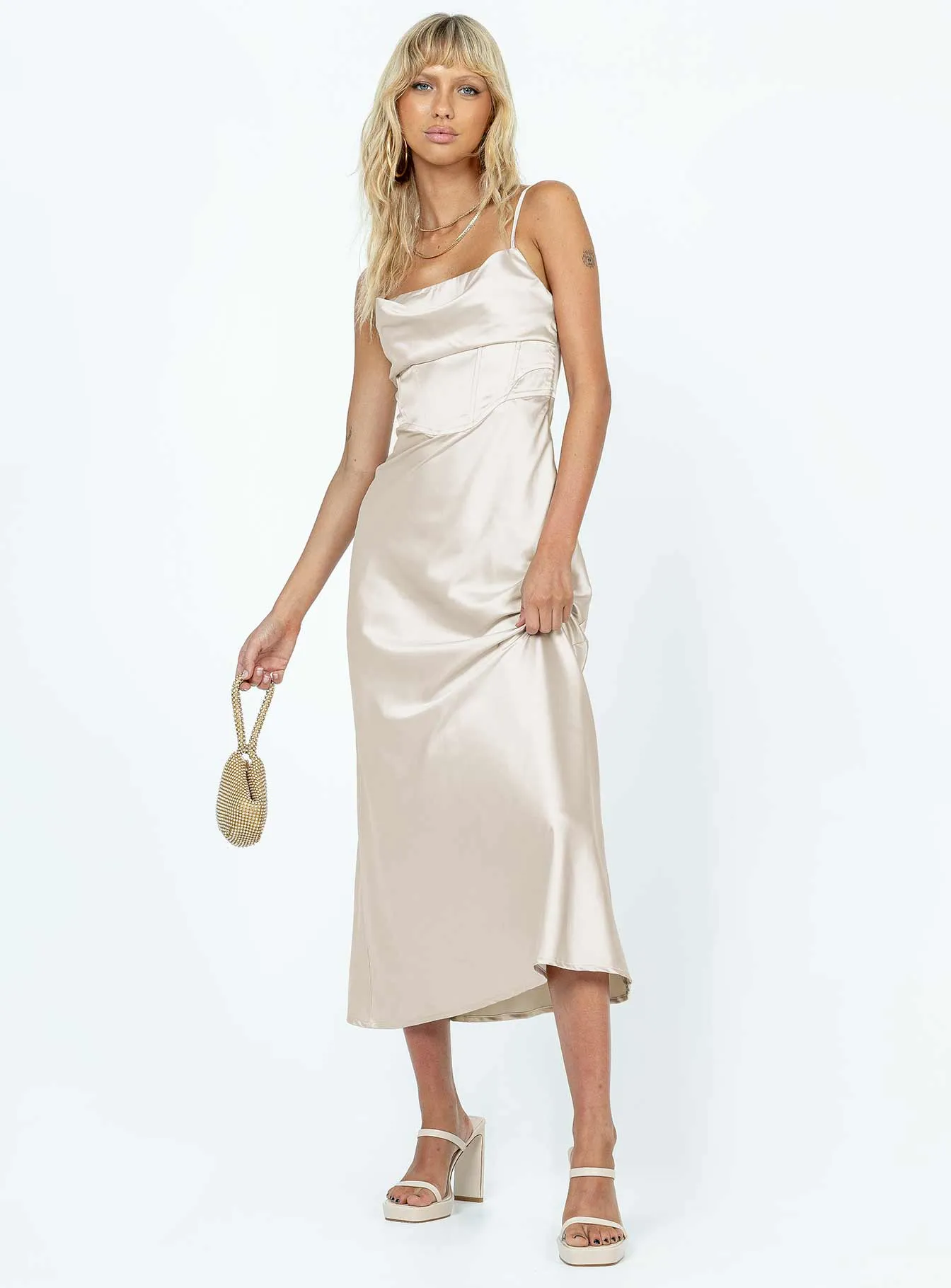 Perrie Midi Dress Cream