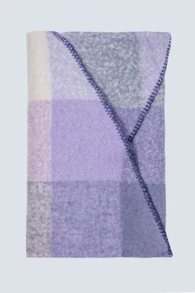 Scarf In Beige And Purple
