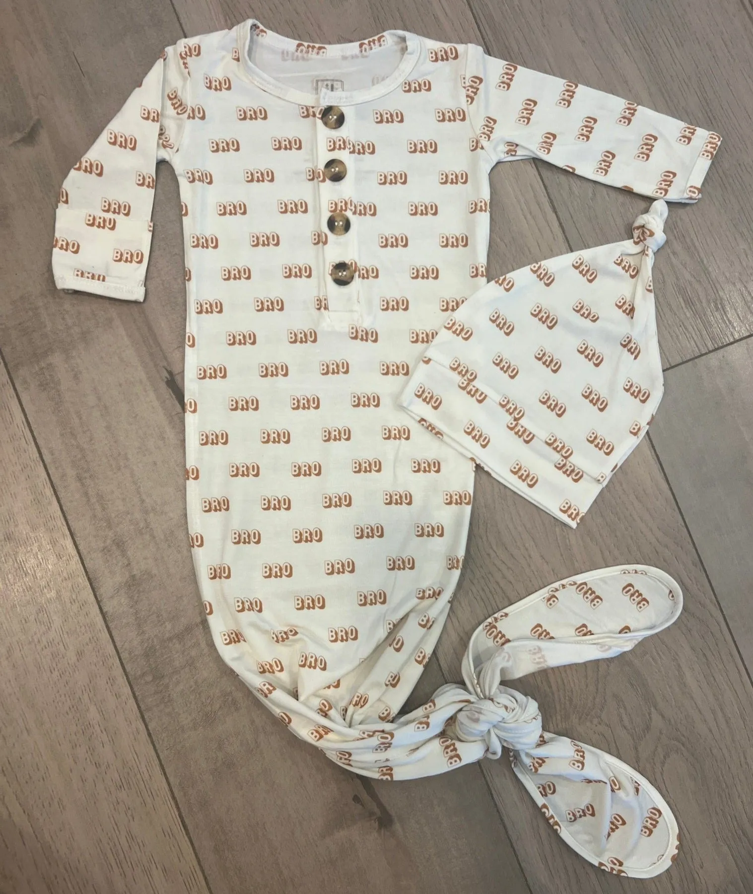 SIS / BRO Bamboo Newborn Gown
